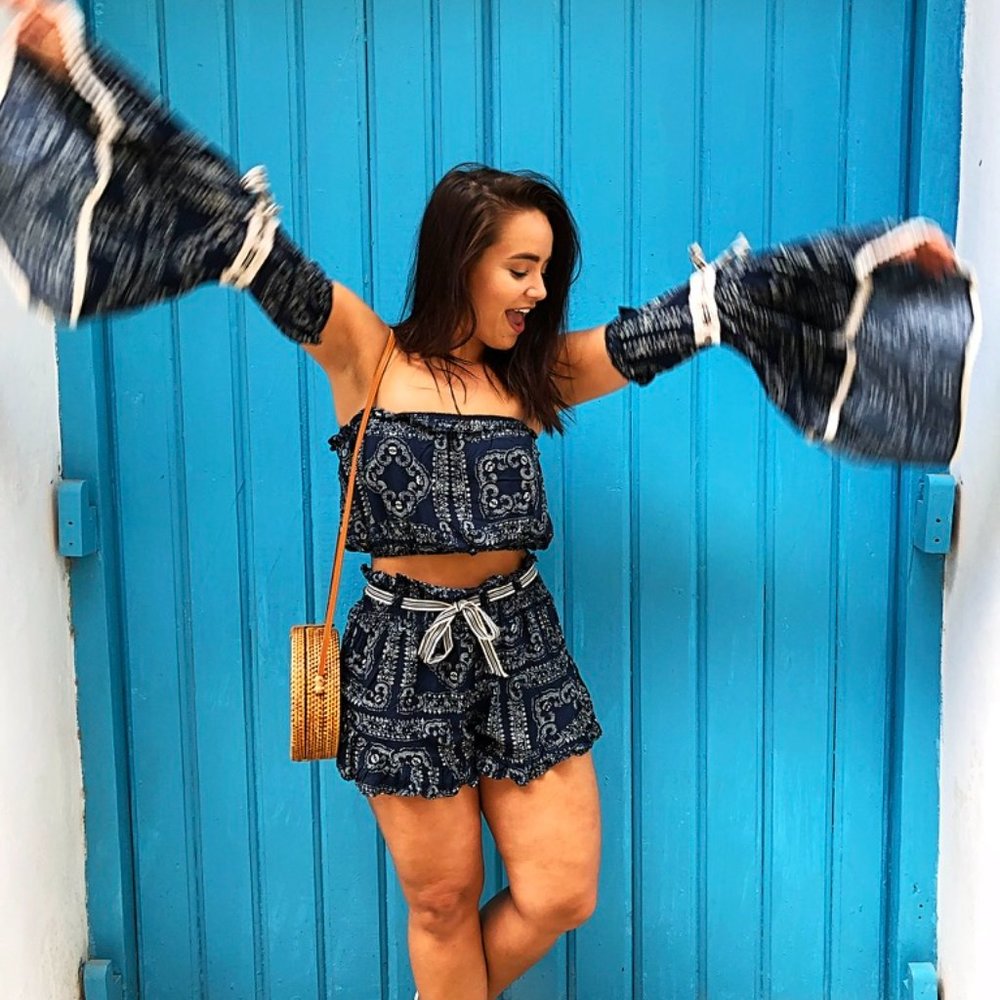 Surf Gypsy Blue Paisley Summer Set (Medium)